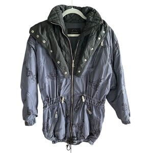 VINTAGE BOGNER 90s Purple Ski Jacket Snow Coat Snowboard Puffer  L